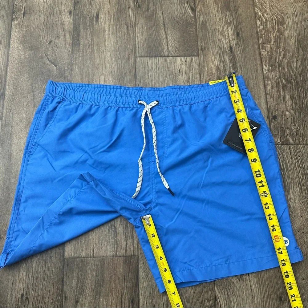 Eddie Bauer Swim Beach Elastic Waist Shorts Trunk Men’s Size XL Blue